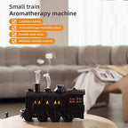 Retro Train Aromatherapy Diffuser 300ML Ultrasonic Cool Mist Humidifier with LED Night Light, Remote Control, Timer, 2 Mist Modes for Home Bedroom Office