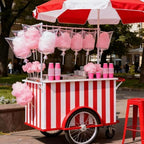 800 Pcs Cotton Candy Bags with Ties, 11.8x17.7 Inch Large Clear Cotton Candy Bags Bulk Cones Sticks Supplies for Marshmallow Carnivals Summer Party