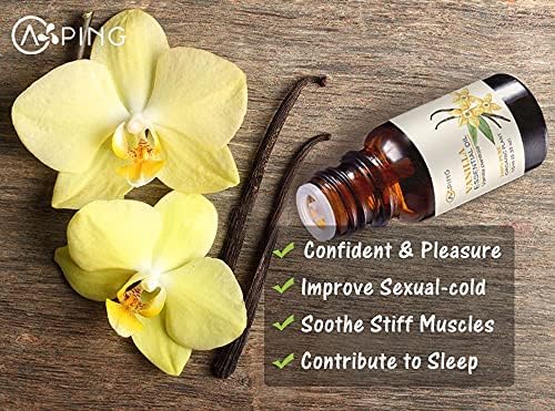 Rose & Vanilla Essential Oils - 100% Pure Organic Natural Plant Oils for Diffuser, Aroma, Spa, Massage, Yoga, Perfume, 2x10ML