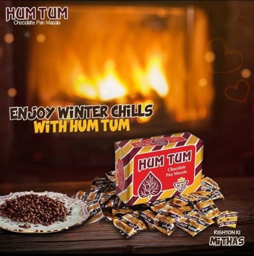 Hum Tum Chocolate Pan Masala,1 Box - 48 Pouches Each Box, Mouth Freshener