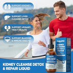 Kidney Cleanse Detox & Repair Liquid Drops, Kidney Liver Support Supplement for Women & Men, w/Chanca Piedra, Cranberry, Urinary Tract, Bladder Support,Vegan,Non-GMO,2 Fl Oz