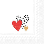 Boston International C767991 20 Count Paper Cocktail Napkins, Love You, NA