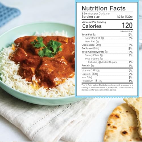 Khazana ORGANIC Tikka Masala Indian Simmer Sauce - 6 x 12.7oz Jars | Non-GMO, Vegan, Gluten Free, Kosher | Authentic Indian Meals Made Easy at Home!