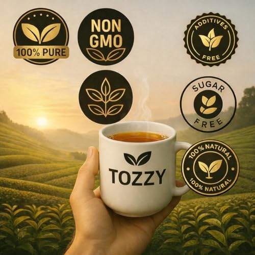 Tozzy Organic Oolong Tea – 100 Count, Plant-Based Pyramid Tea Bags