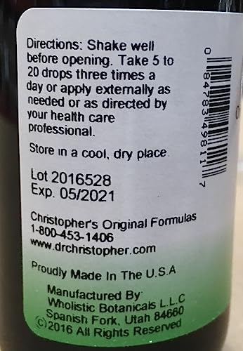 Christopher’s Original Formulas Black Walnut Extract, Herbal Liquid Supplement, 2 oz
