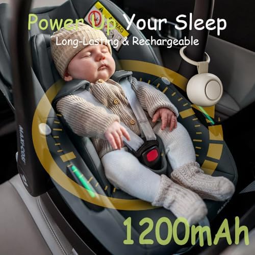 Portable Sound Machine for Baby Kids | White Noise | Sleep Soother | 16 Soothing Sounds | Timer | Memory Function | 30H | Shush | Travel | Registry Gift | Newborn Essentials | Extended Battery Edition