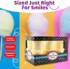 ALBERT'S Cotton Candy – 12 Pack – Yellow Fluffy Sweet Treat – Resealable Tubs – Perfect for Parties & Events (Banana)