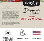 Handy Art Modeling Paste, 16 oz, Opaque White Finish, Creates 3D Sculptural Texture & Impasto Effects, Artist Quality Medium Dries Hard & Sandable, Certified Safe & AP Non-Toxic, Made in USA
