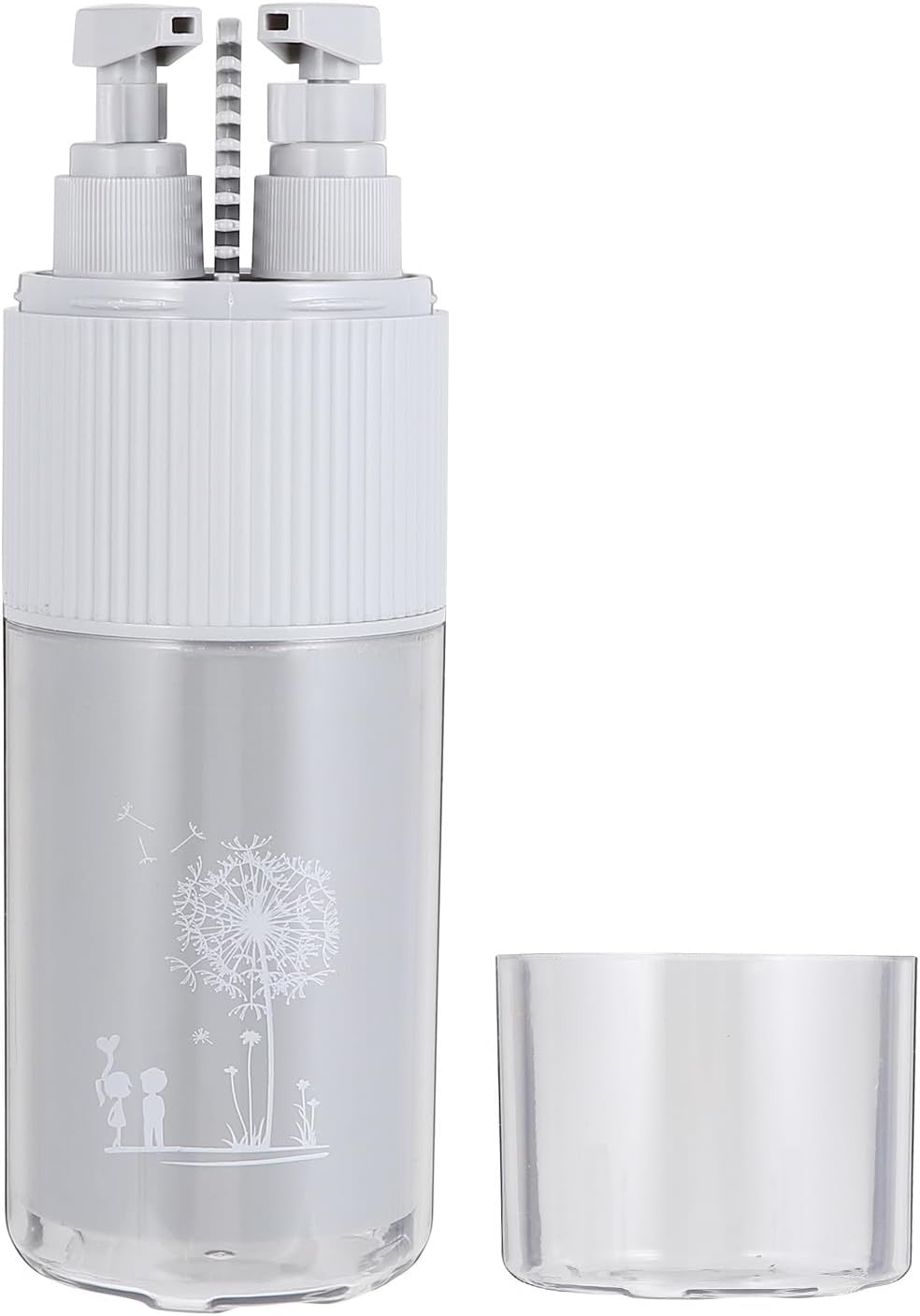 5pcs Travel Toothbrush Holder and Toothpaste Organizer Set with Cup in Elegant Gray, Portable Plastic Toothbrush Storage Case for Outdoor, Business Trips, and Daily Oral Care