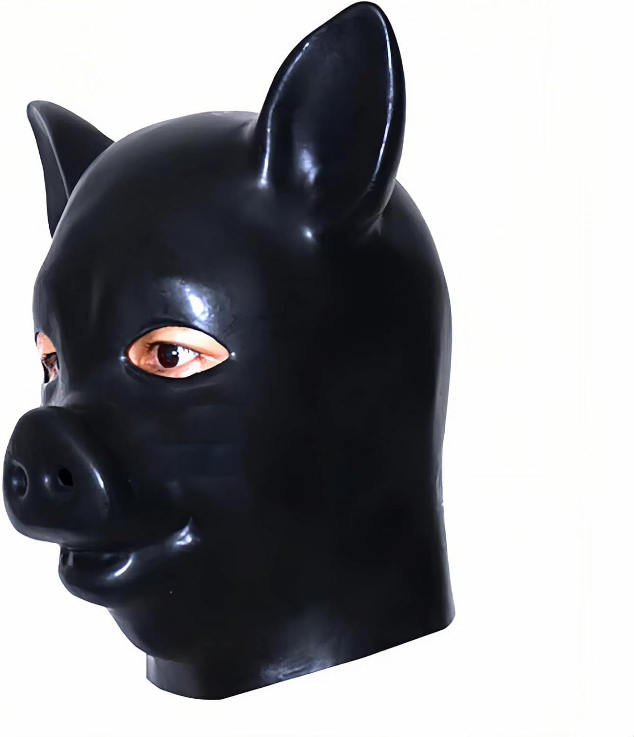 Latex Hood Full head 3D Heavy Mould Latex Pig Animal Mask Party Mask
