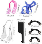 5 Pieces Nose up Lifting Clips Silicone Wide Nose Shaper Bridge Slimming Clips No Pain Beauty Straightening Tools for Women