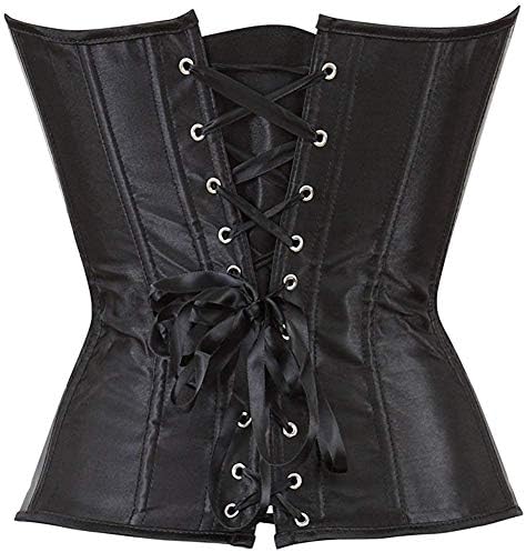 Women's Sexy Boned Overbust Shaper Push Up Bodysuit Lace up Corsets and Strap Bustiers Top S-6XL