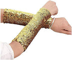 RARITYUS Sparkle Oversleeves Sequin Arm Sleeve Shiny Stretchy Elbow Cuffs for Performance Cosplay Halloween Costume