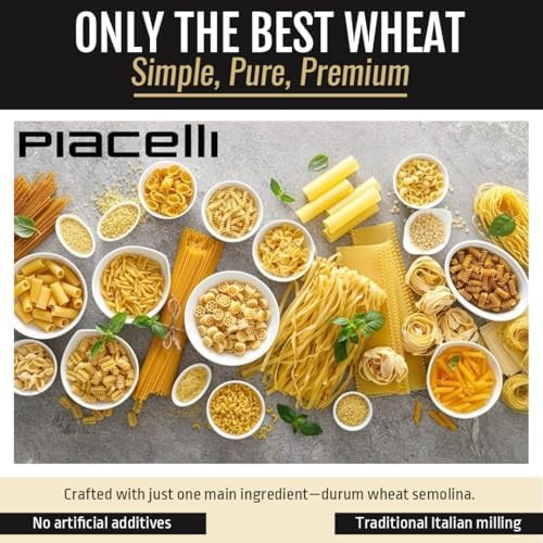 Piacelli Angel Tufts Pasta- Angel Pasta Made from Durum Wheat With Rich Taste & Silky Texture- Protein Noodles for Nutritious Italian Meals- Healthy Noodles Loved by Families for Everyday Cooking- 3Pack