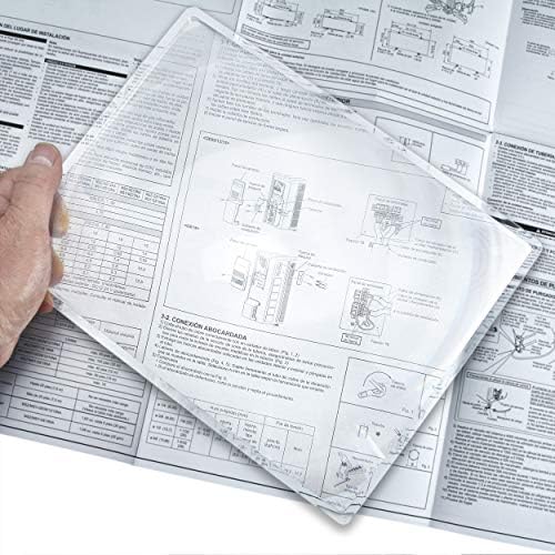 Carson 2x Power Rigid Frame 8.5x11 Inch Page Magnifier for Reading Newspapers, Magazines, Books and More (DM-21)
