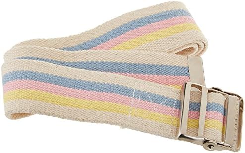 Sammons Preston Gait Belt with Metal Buckle, 2" Wide, 48"L, Heavy Duty Gait Transfer Belt, Patient Transfer, Essential Walking and Transport Assistant for Elderly, Disabled, & Patients, Pastel