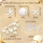 Beach Seashells Cake Decorations Under the Sea Cake Topper Under the Sea Birthday Party Decorations Starfish Shells Ocean Cake Topper Summer Beach Party Supplies