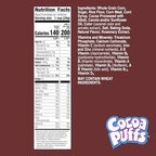 Cocoa Puffs, Chocolatey Breakfast Cereal, Made with Whole Grain, 10.4 oz