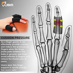 JBM Finger Sleeves 5Pack Sport Finger Brace Protector Compression Sleeve for Arthritis