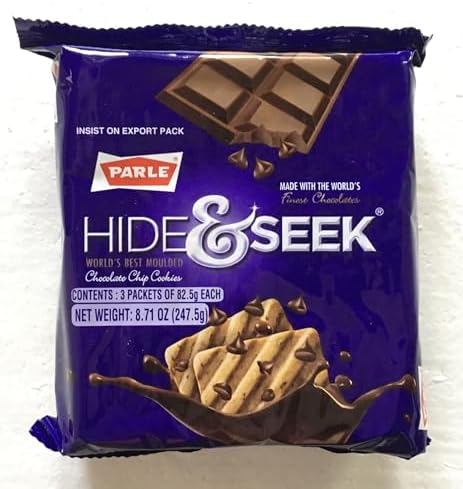 Parle Hide & Seek Chocolate Chip Cookies VALUE PACK - 82.5g (Pack of 3)