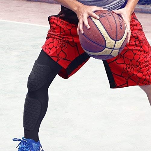 PISIQI Knee Compression Sleeves Basketball Volleyball Knee Pads Compression Leg Sleeve Football Adult Knee Brace Support Leg Sleeve Knee Protector Calf Support Snowboard Kneepad