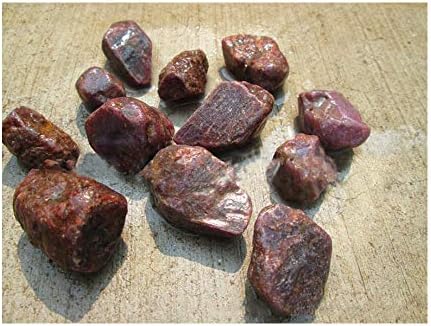 Natural Red Raw Stones Rough Healing Quartz Crystals for Tumbling, Polishing, Meditation, Reiki Crystal Healing & Home Office Decoration (Red Stone 100g)