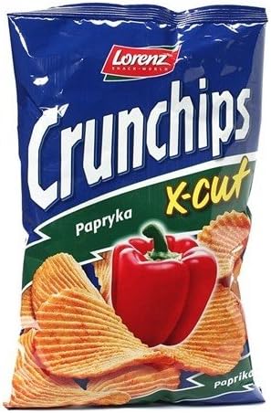 Lorenz Cruchnips X-Cut PAPRIKA Potato Chips -PACK of 2-