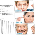 FRCOLOR Earwax Removal Tool Set Durable Ear Cleaning Spoons for Adults Portable and Easy to Use Earwax Cleaning Kit Safe Resistant Design