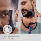 Panasonic MultiShape Facial Detail Shaver Trim Set Attachment, Eyebrow Trimmer, Beard Detail Trimmer, and Detail Shaver, Wet/Dry, Add to MultiShape Grooming System, Easy-Clean Tool - ER-CDT1-A