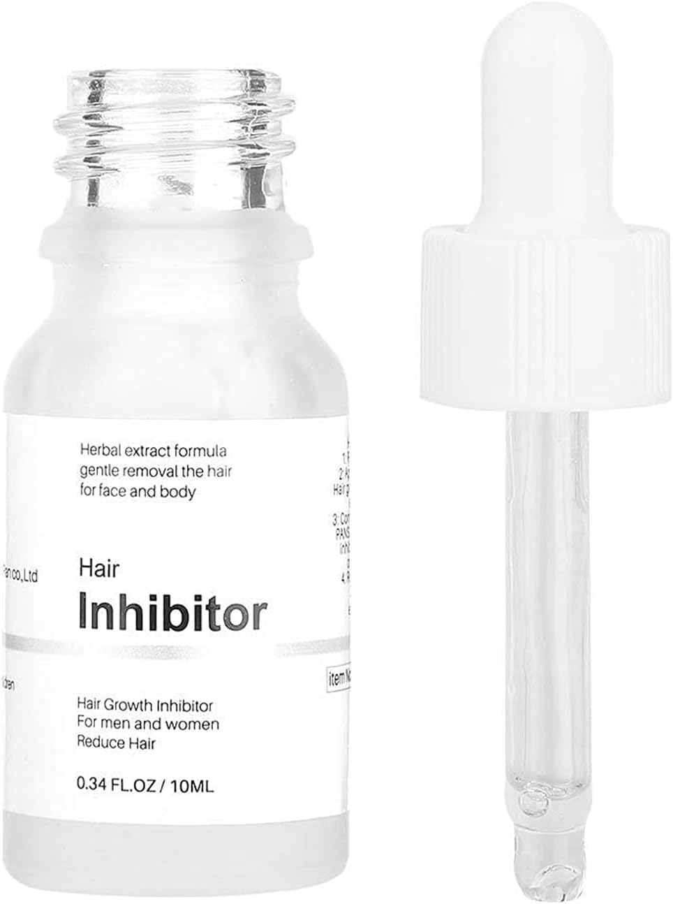 Mild Hair Growth Inhibitor for Face, Get Rid of Chin Hair, Hair Removal Serum for Arm, Legs, All Body, Unscented, Lotion, Natural Plant Extract, Unisex, 10ml / 0.34 Fl Oz