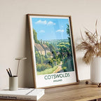 Generic Cotswolds Travel Print, Travel Poster of Cotswolds, England, Cotswolds Art, Cotswolds, Wall Art Print #248, white
