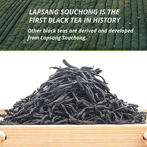 Oriarm Lapsang Souchong Unsmoked Black Tea from Wuyi Mountain- Chinese Loose Leaf Tea Zheng Shan Xiao Zhong without Smoke - 450g Ziplock Resealable Bag
