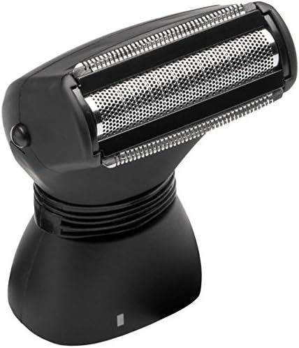 MANGROOMER Back Hair Shaver Replacement Complete Attachment Head with Shock Absorber Neck and Smooth Shaving Foil