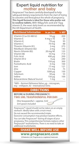 Vitabiotics Pregnacare Liquid - 200 ml by Pregnacare