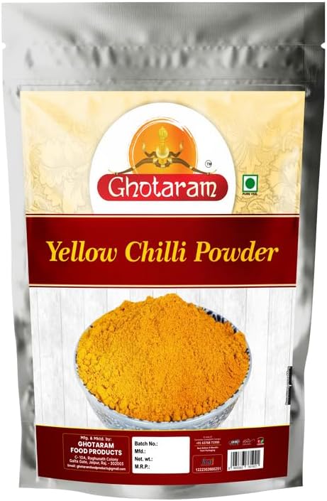 Ghotaram Masala Bhut Jolokia Powder Lovongi Chilli, Ghost Pepper Powder, Hottest Naga King Dry Red Chilli (Organically Grown), Fire up any dish with a dash of this chilli powder-150Gx1Pk