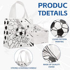CELSOL 12 Pack Soccer Goodie Bags, Reusable Soccer Party Favors Gift Bags for Kids Birthday Sports Themed Party Supplies