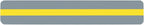 Ashley Productions ASH10800 Reading Guide Strip, 1.5" Wide, 8.5" Length, 0.05" Height, Yellow