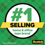 Scotch Magic Tape, Invisible, Home Office Supplies and Back to School Supplies for College and Classrooms, 12 Rolls