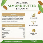BIONA Organic Almond Butter, 170 GR