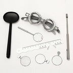 CGOLDENWALL 158Pcs Optical Trial Lens Set Metal Rim Aluminium Silver Case with Trial Frame with Case