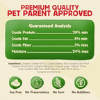 Chewmasters Organic Chicken & Brown Rice Dog Treats, 2 Pound Bag, 100% Organic, Made in The USA, Corn, Soy & Wheat Free, No by-Products, Real Meat Dog Treat
