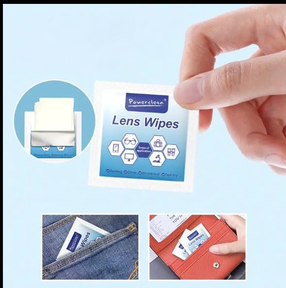 Anti Fog Wipes for Glasses (100-pack) | Pre-Moistened, Quick-Dry & Scratch-Free for Laptop Screens, Optical Lens, Goggles, Smart Phone Screens and Watch Screens
