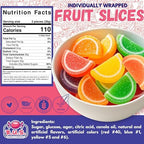 RUS Candy Company Classic Fruit Slices – 1 Lbs Bulk Bag | Old-Fashioned Jelly | Nostalgic Fruit-Flavored Candy for Sharing, Parties & Gifts (1 Pound)