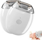 2 Pcs Universal Automatic Fingernail Grinder, 2026 Portable 3 in 1 Electric Nail Clippers with LED Light & 3 Speeds, Silent Auto Fingernail Cutter and Polishing Trimmer