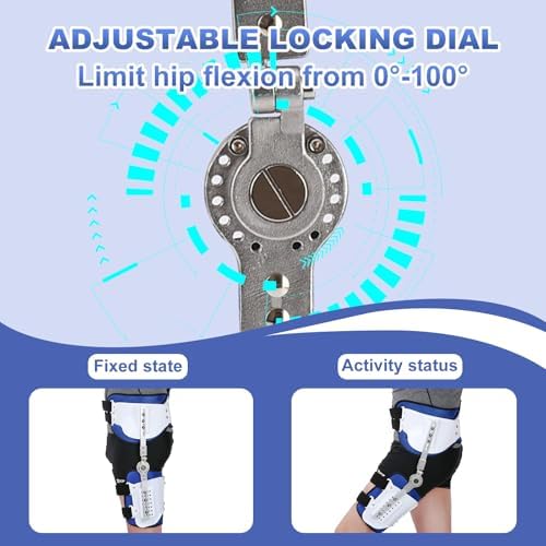 Hip Abduction Brace, Post Op Joint Protection Stabilizer, Universal Size, Medical Support for Hip Replacements, Sciatica Pain Relief
