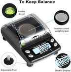 Digital Milligram Scale Accurate 0.001g/50g,Precision mg Scale for Jewelry,Powder,Gold,Gem,Reloading Scale,Micro Gram Scale with 6 Units,Tare,Cal Weight,Pocket Scale with USB&Battery Powered