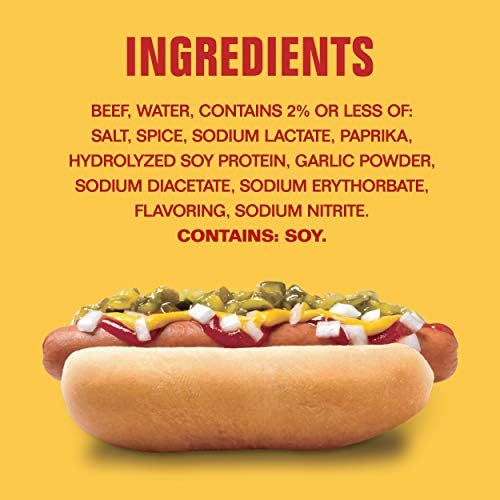 Hebrew National Jumbo Beef Franks, Hot Dogs, 4 Count