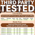 Sarasota Coffee Whole Bean Salted Caramel | Medium Roast Gourmet Flavored Coffee Beans | Low Acid, Mold Free, Specialty Grade Bulk Beans | 5lb (80 oz)
