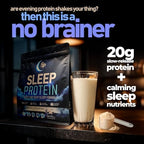 SleepProtein™ Nighttime Casein Recovery Shake – 20g Slow-Release Protein for Overnight Muscle Repair & Deep Sleep Support – Melatonin-Free, GLP-1 Friendly, with Magnesium, GABA, Theanine & Tryptophan