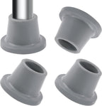 Heavy Duty Shower Chair Leg Caps 4 Pack - Replacement Rubber Feet for Bath Seat, Stools - Non Slip Tips With Suction Cup 1-1/8" I.D